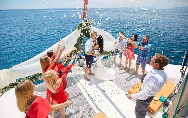 wedding on a boat